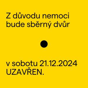 Uzavření sběrného dvora 21.12.2024
