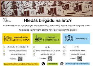 Kemp pod Pustevnami hledá brigádníky
