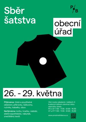 Sběr šatstva 26. 5 - 29. 5. 1